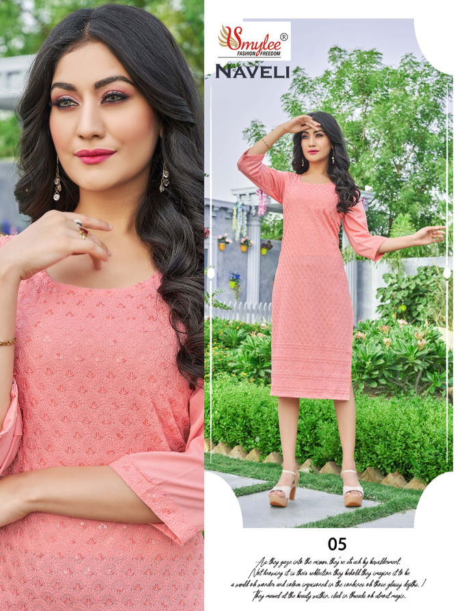 Rung Naveli New Exclusive Wear Designer Rayon Kurti Collection